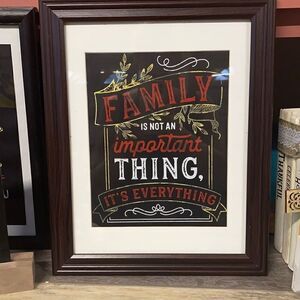 NWT Frame with Stencil Chalked Motivation